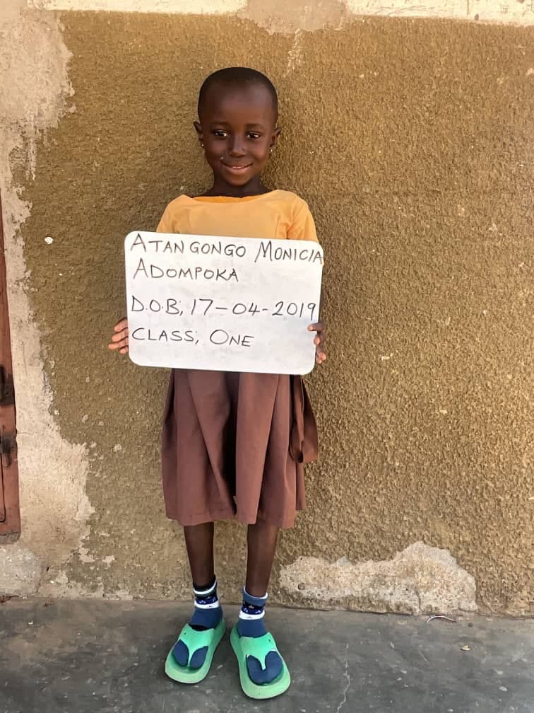 Monicia, a child in Ghana