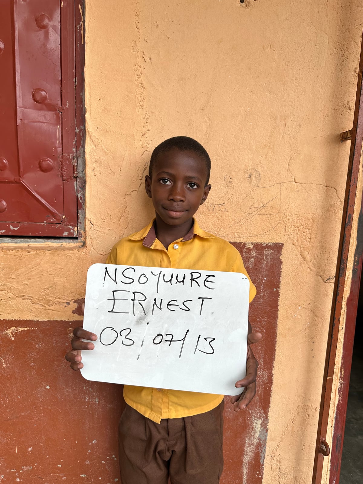 Ernest Nsoyuure from Ghana