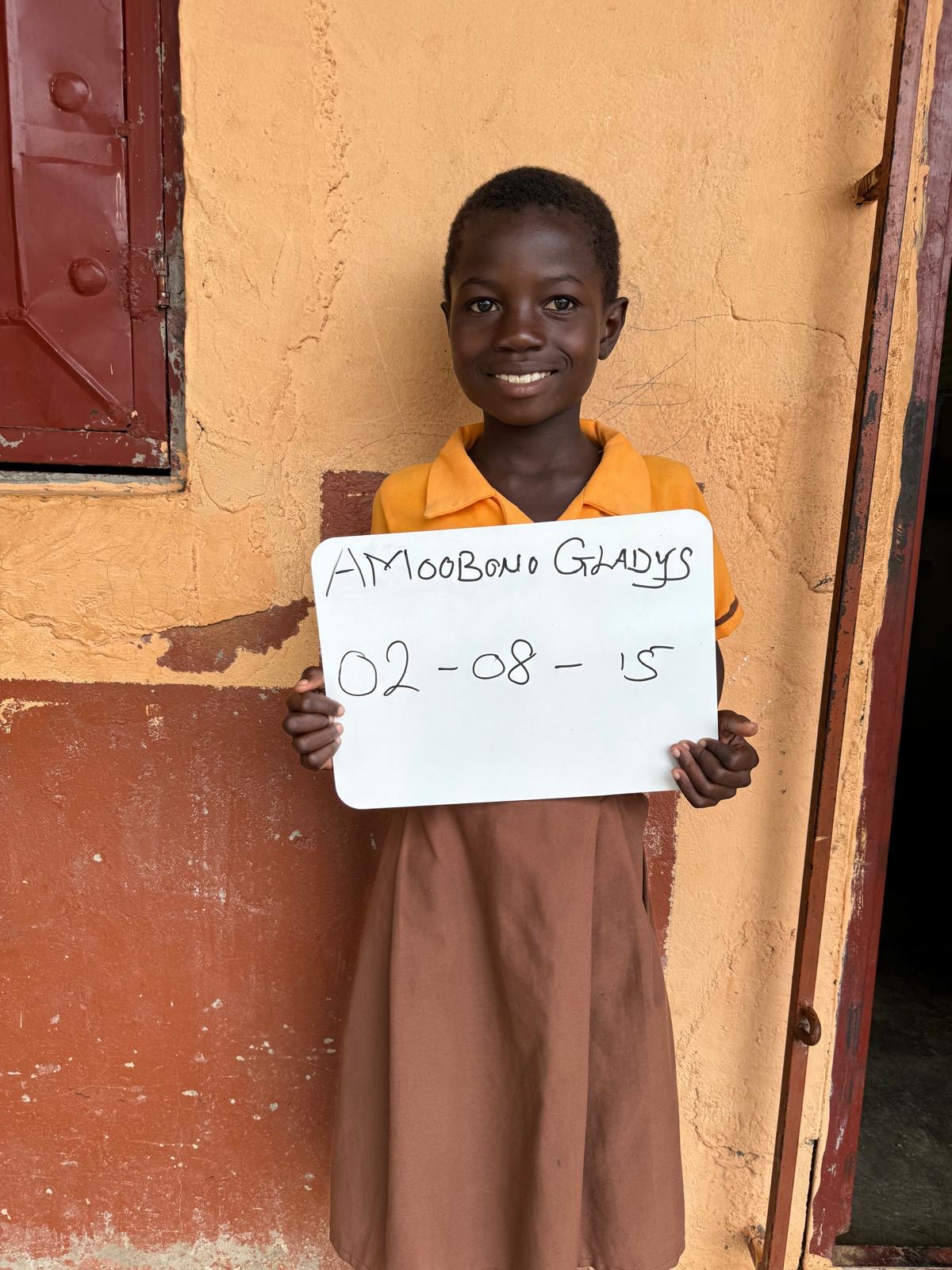 Gladys Amoobono from Ghana