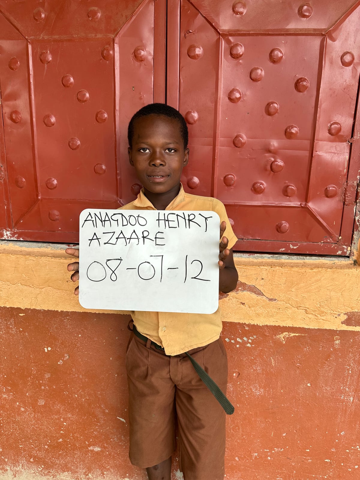 Henry Azaare Anagdoo from Ghana