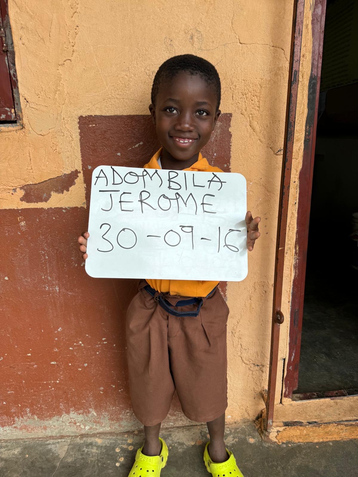 Jerome Adombila from Ghana